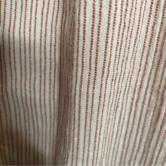 Free People Rumors Yarn Dye Harem Pants Red Stripe High Waist Tie Belt Boho 8 - Picture 11 of 15